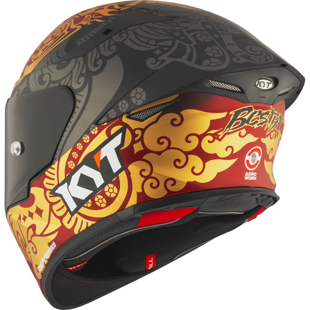 KYT TT Revo Enea Bastianini Indonesia Replica 2023 Matt Helmet