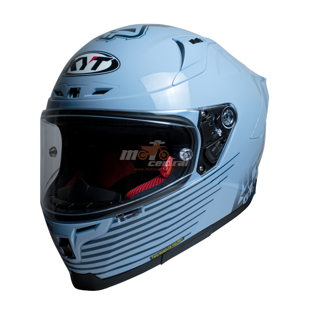 KYT Striker AF37 Livery Gloss Sea Blue Helmet