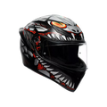AGV K1 S HELMET - LYZARD BLACK/GREY/RED (ISI & ECE2206)