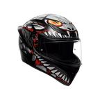 AGV K1 S HELMET - LYZARD BLACK/GREY/RED (ISI & ECE2206)