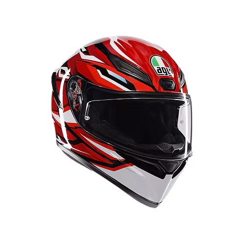 AGV K1 S HELMET - LION BLACK/RED/WHITE (ISI & ECE2206)