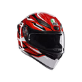 AGV K1 S HELMET - LION BLACK/RED/WHITE (ISI & ECE2206)
