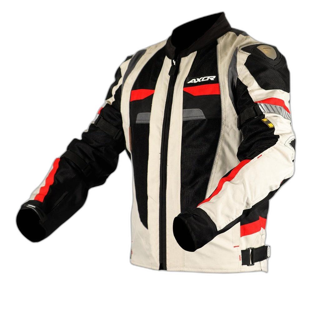 Axor Black Beige Red Jacket