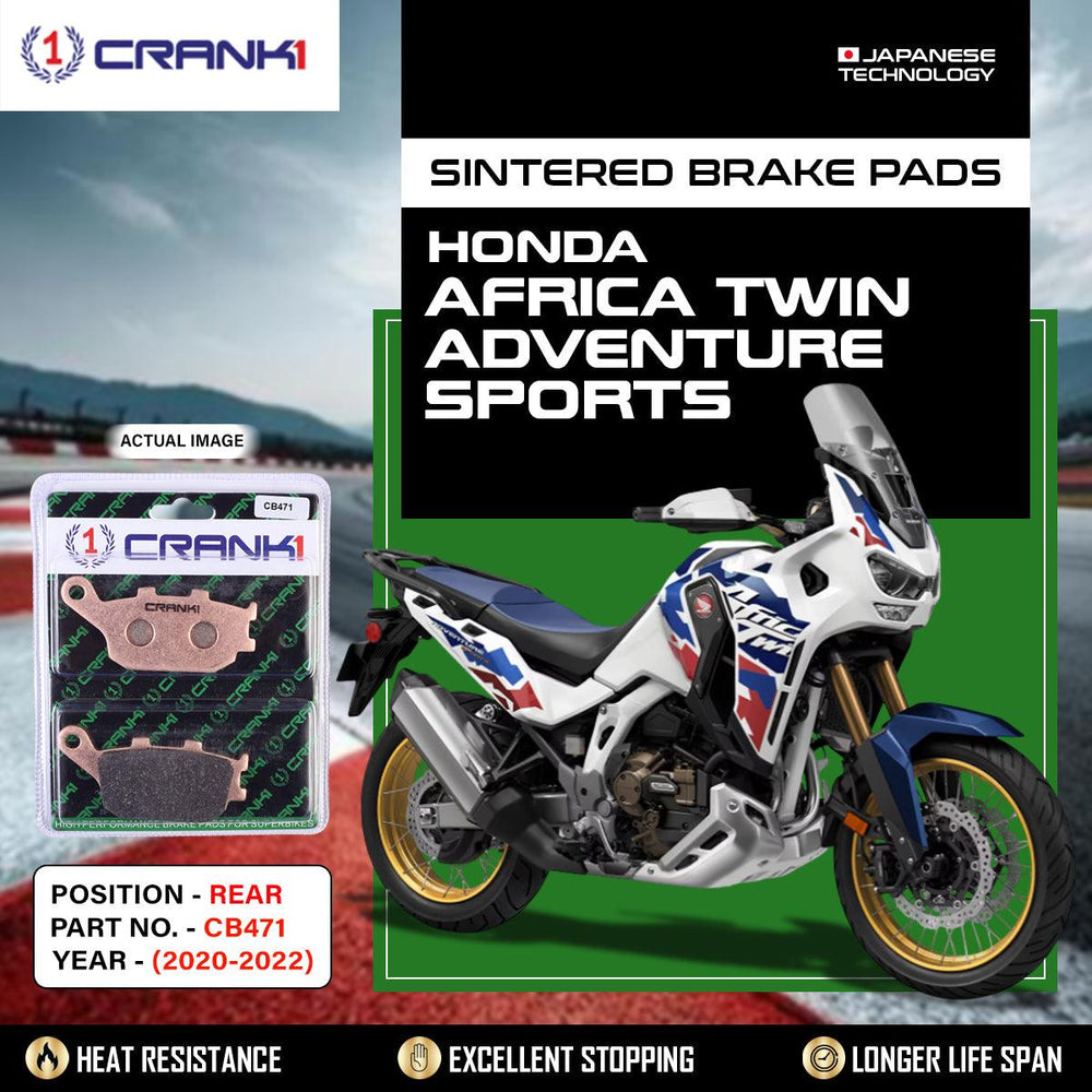 Sintered Brake Pads For Honda Africa Twin Adventure Sports (2020-2022) - Rear - CB471