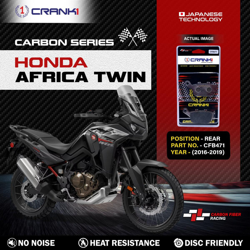 Carbon Brake Pads For Honda Africa Twin (2016-2019) - Rear - CFB471