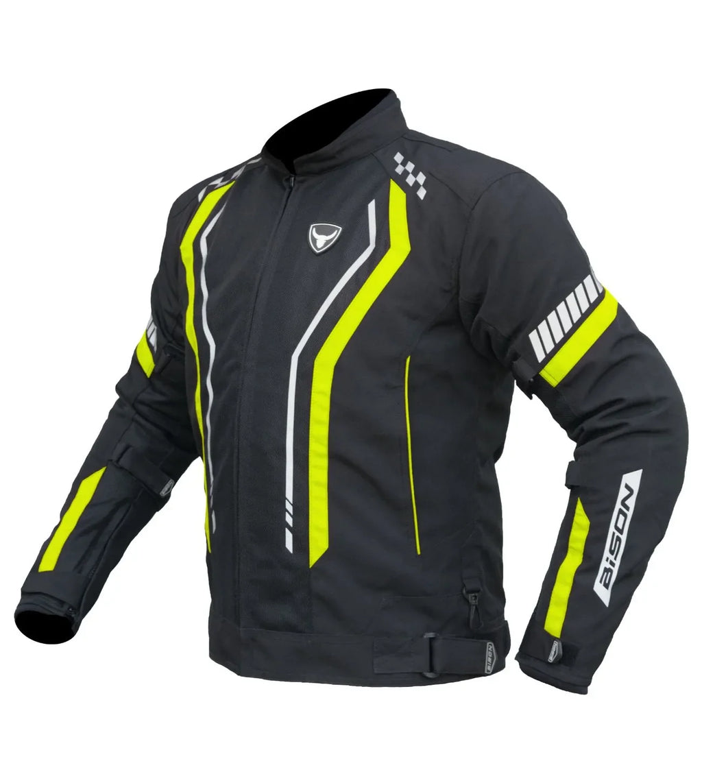 BISON AIR PRO – BLACK HI-VIZ GREEN JACKET