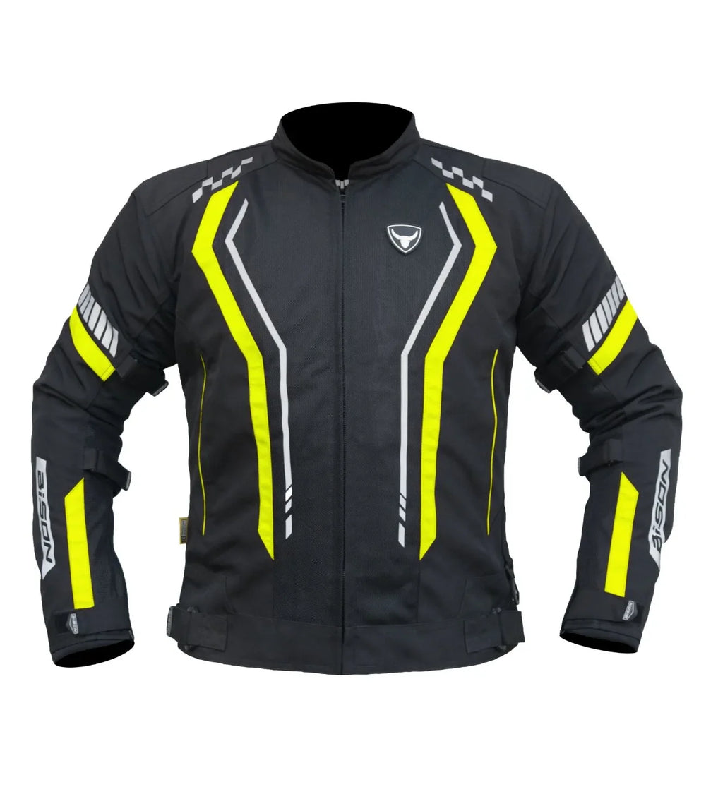 BISON AIR PRO – BLACK HI-VIZ GREEN JACKET