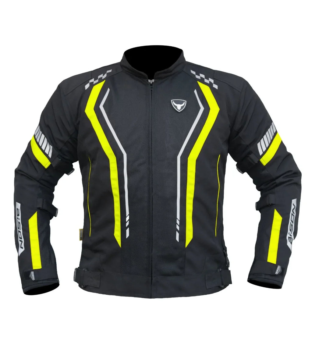 BISON AIR PRO – BLACK HI-VIZ GREEN JACKET