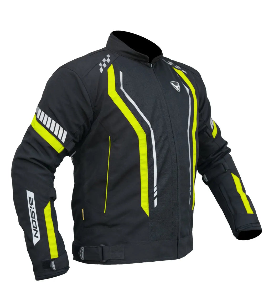 BISON AIR PRO – BLACK HI-VIZ GREEN JACKET