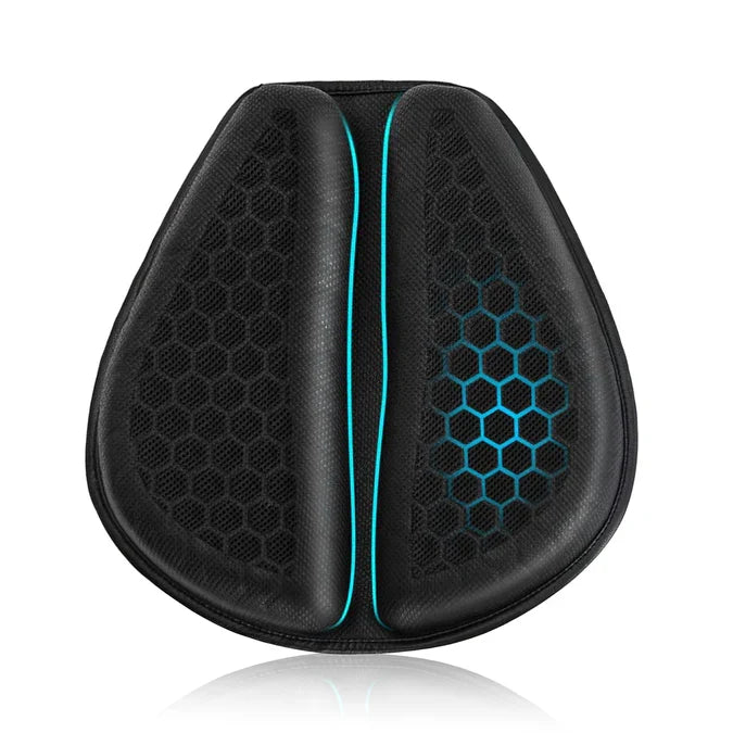 Motorcycle Honeycomb Gel Air Seat Cushion for Medical, Offices, Home, Motorcycle and Car Lumbar Support - Universal Fit & Breathable Design