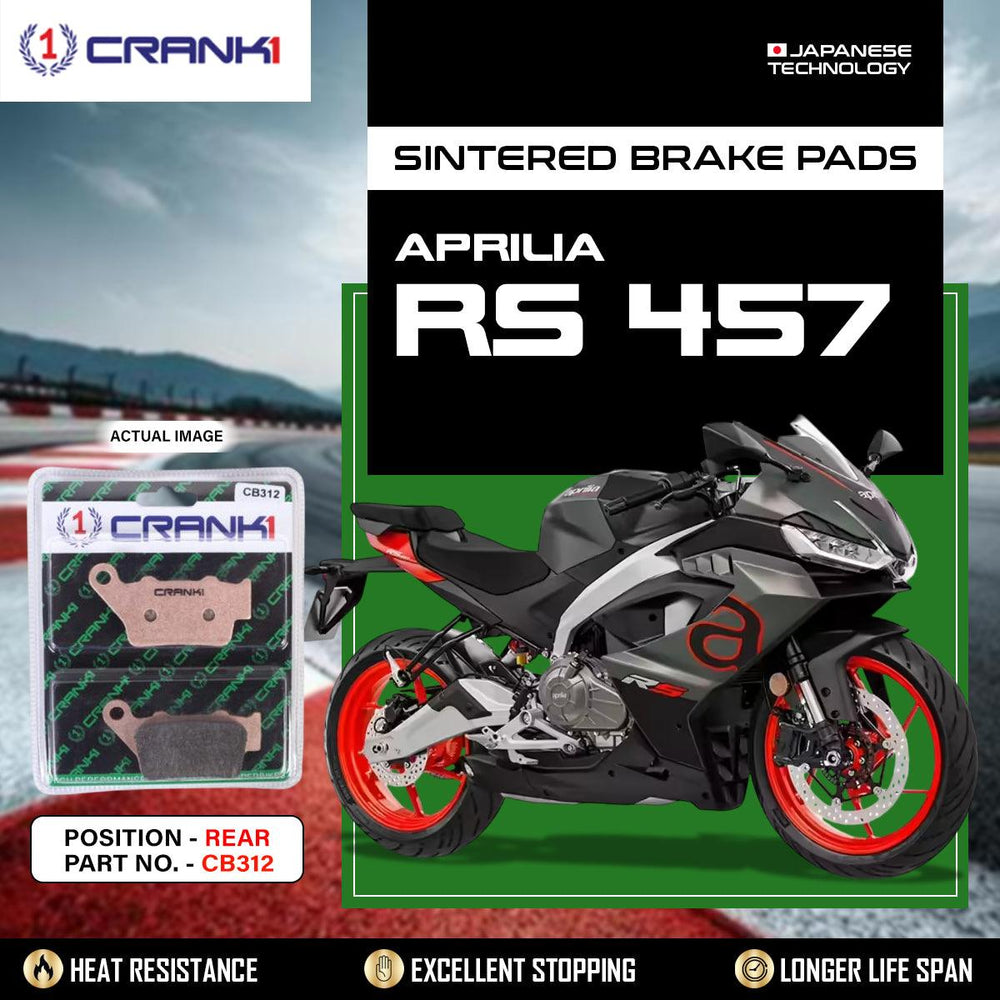 Sintered Brake Pads For Aprilia RS 457 - Rear - CB312