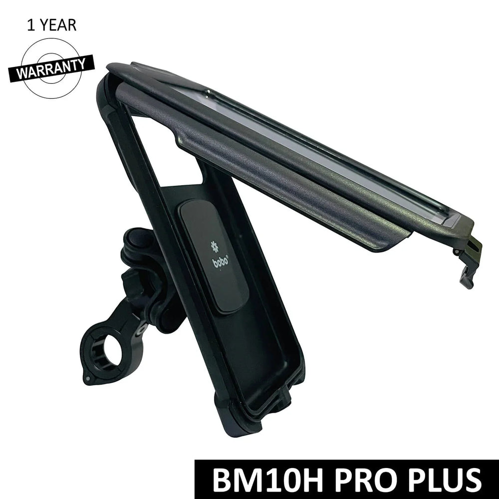 BOBO BM10H PRO PLUS Fully Waterproof Bike / Cycle Phone Holder with PRO PLUS Vibration Damper Motorcycle Mobile Mount