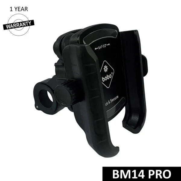 BOBO BM14 PRO X Quick Release with PRO X Vibration Controller Enhanced BM4 PRO Bike / Cycle Phone Holder Motorcycle Mobile Mount