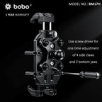 BOBO BM17H (or BM17M) PRO Handlebar (or Mirror) Anti-Vibration Bike / Cycle Phone Holder Motorcycle Mobile Mount