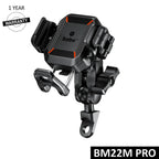 BOBO BM22H (or BM22M) PRO Handlebar (or Mirror) Mount Anti-Vibration Anti-Theft Bike / Cycle Phone Holder Motorcycle Mobile Mount