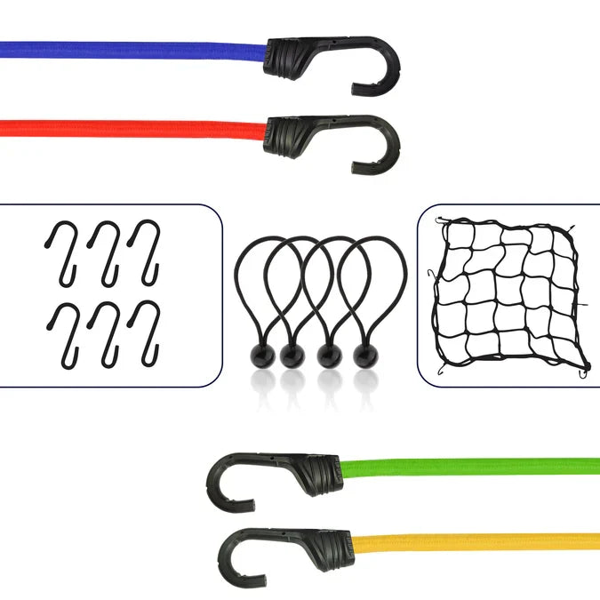 Grand PitStop Bungee Cord - Set Of 15 - Mix