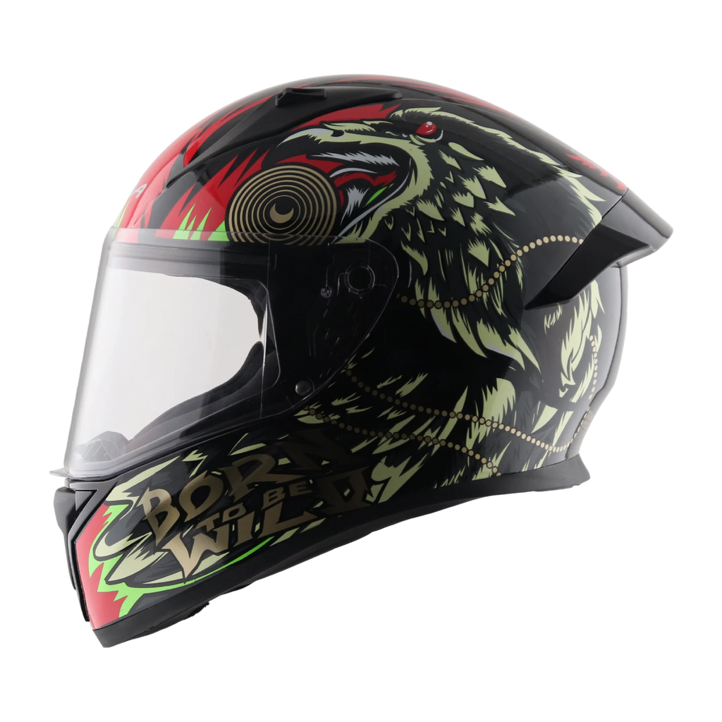 Bolt Wild Men Full Face Riding Helmet With Spoiler
