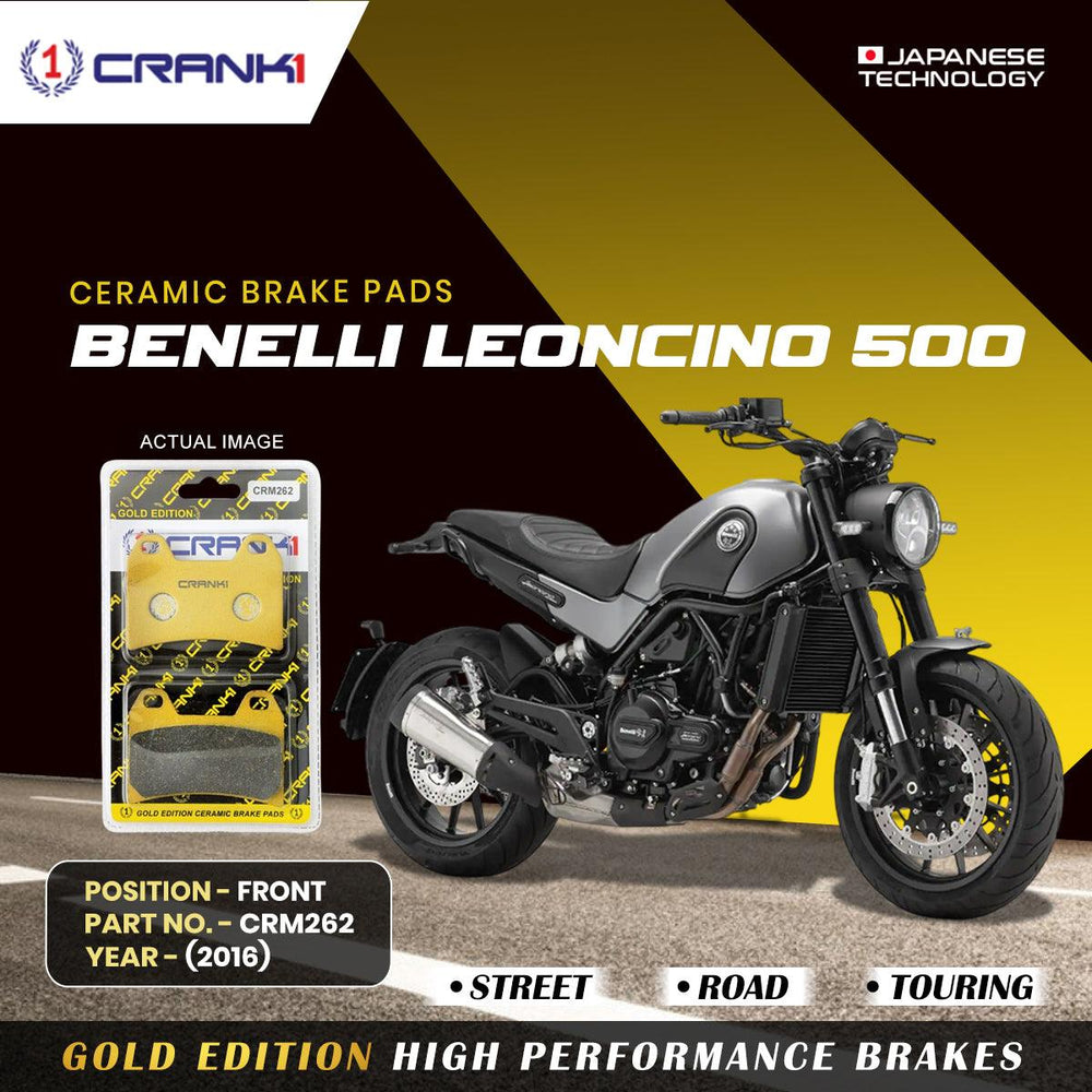 Ceramic Brake Pads For Benelli Leoncino 500 (2016) - Front - CRM262 - 2 Sets
