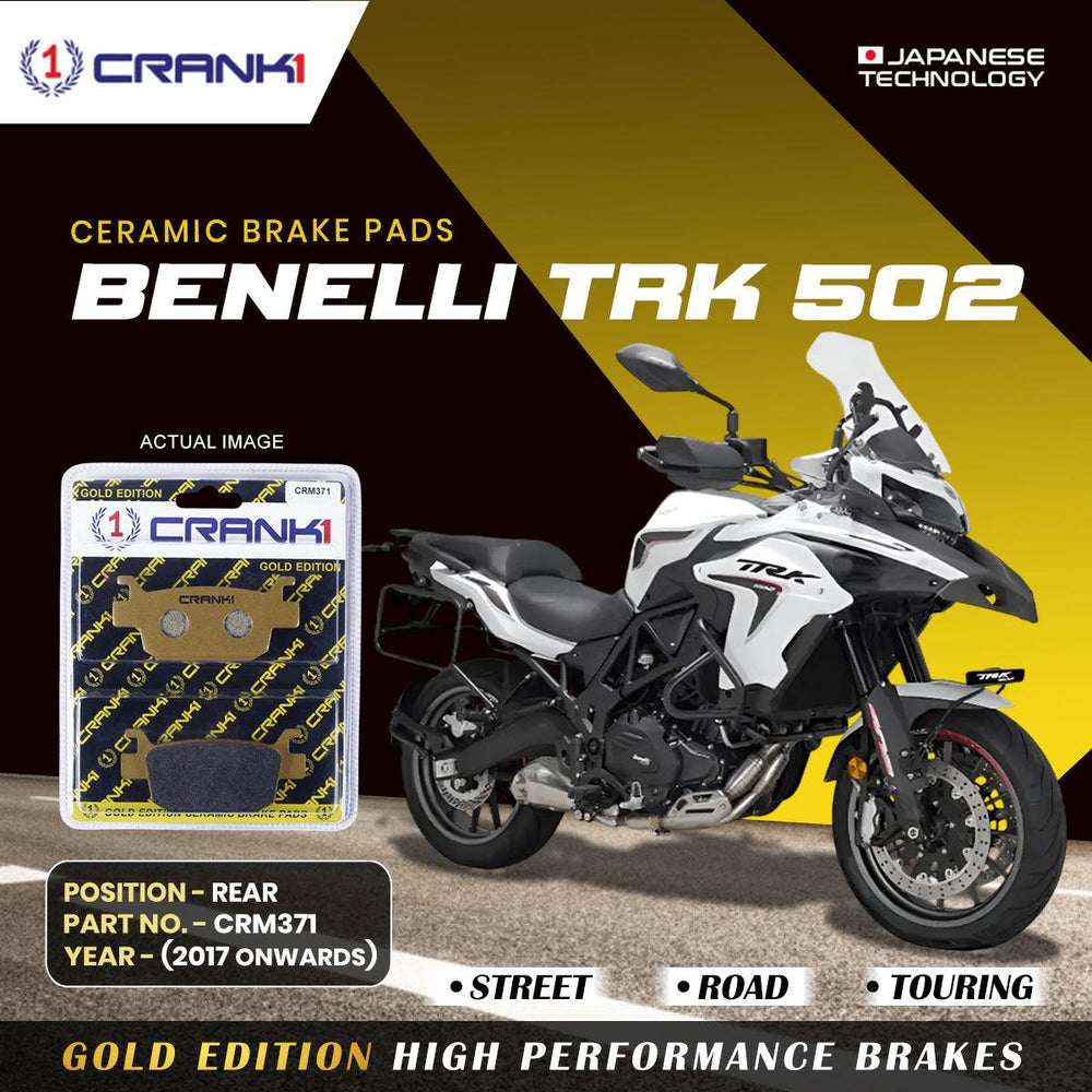 Ceramic Brake Pads For Benelli TRK 502 (2017 Onwards) - Rear - CRM371