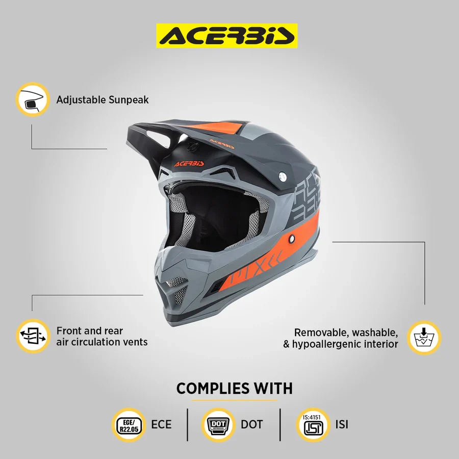 Acerbis Profile 4 Helmet - Black-Orange
