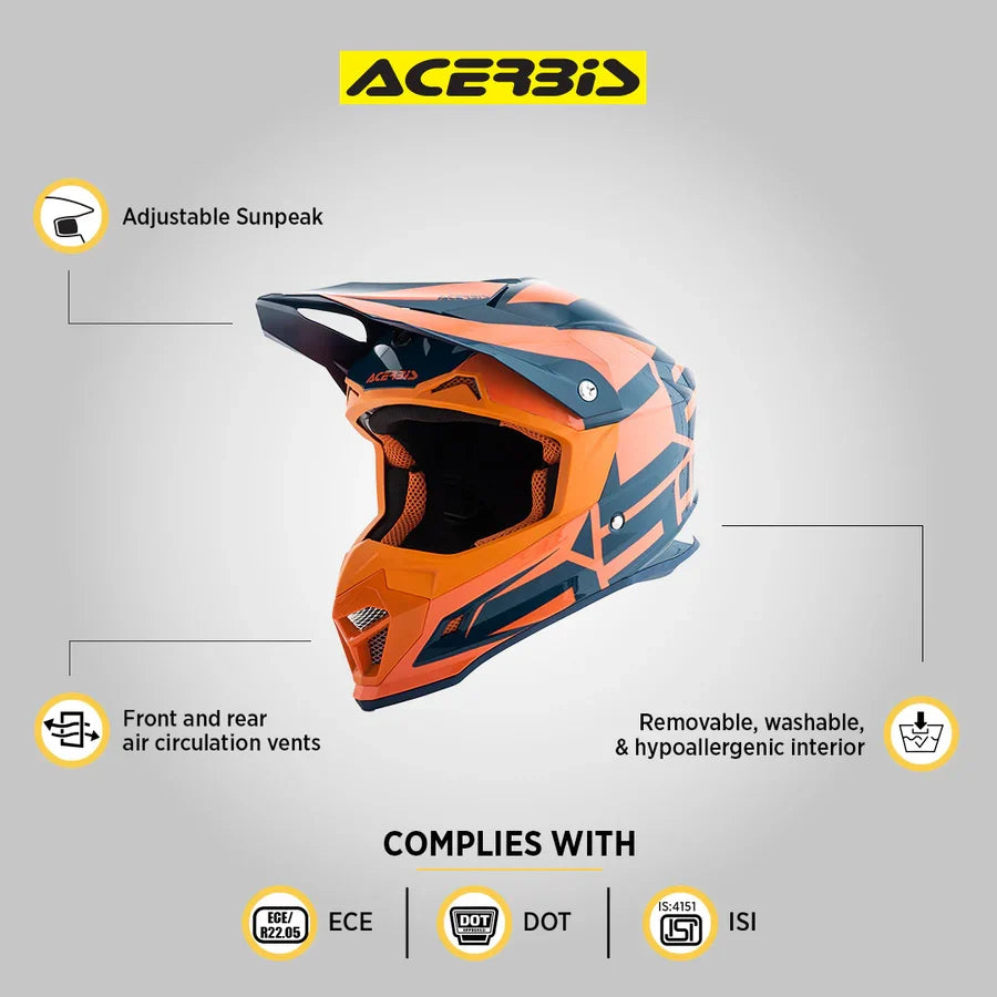 Acerbis Profile 4 Helmet - Blue-Orange