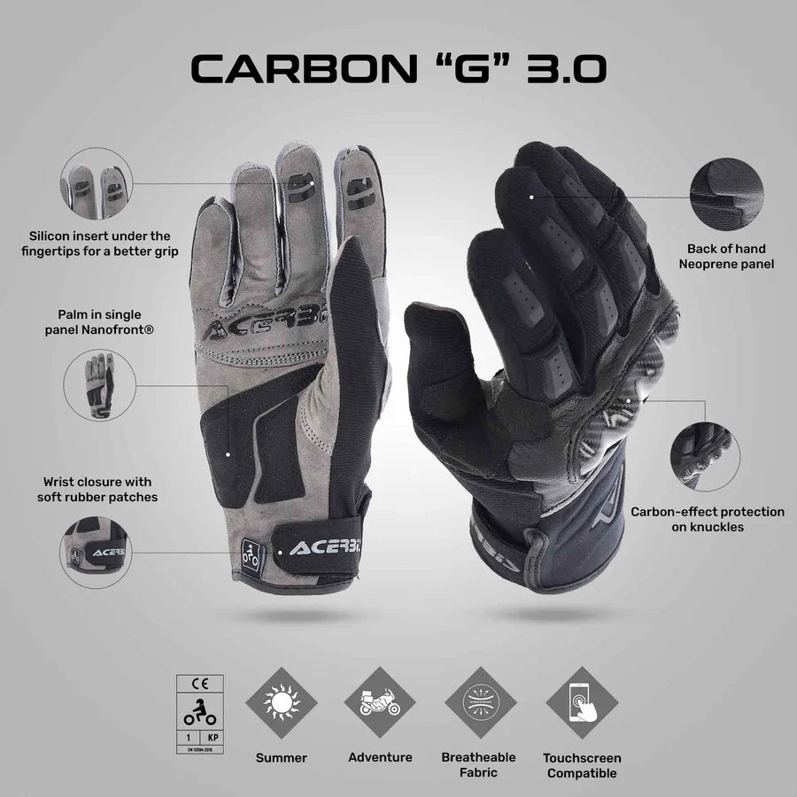 Acerbis CARBON G 3.0 Gloves ( BLACK)