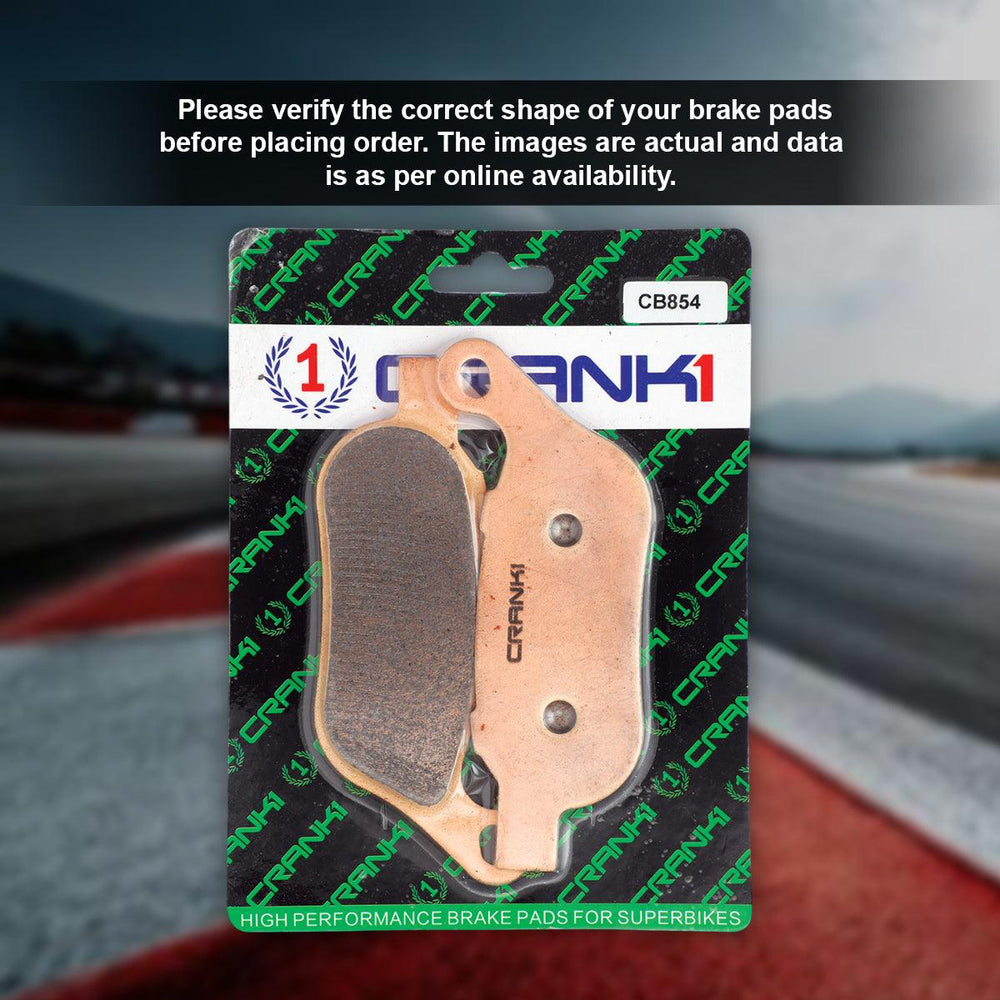 Sintered Brake Pads For Harley Davidson Dyna Fat Bob (2008-2017) - Rear - CB854