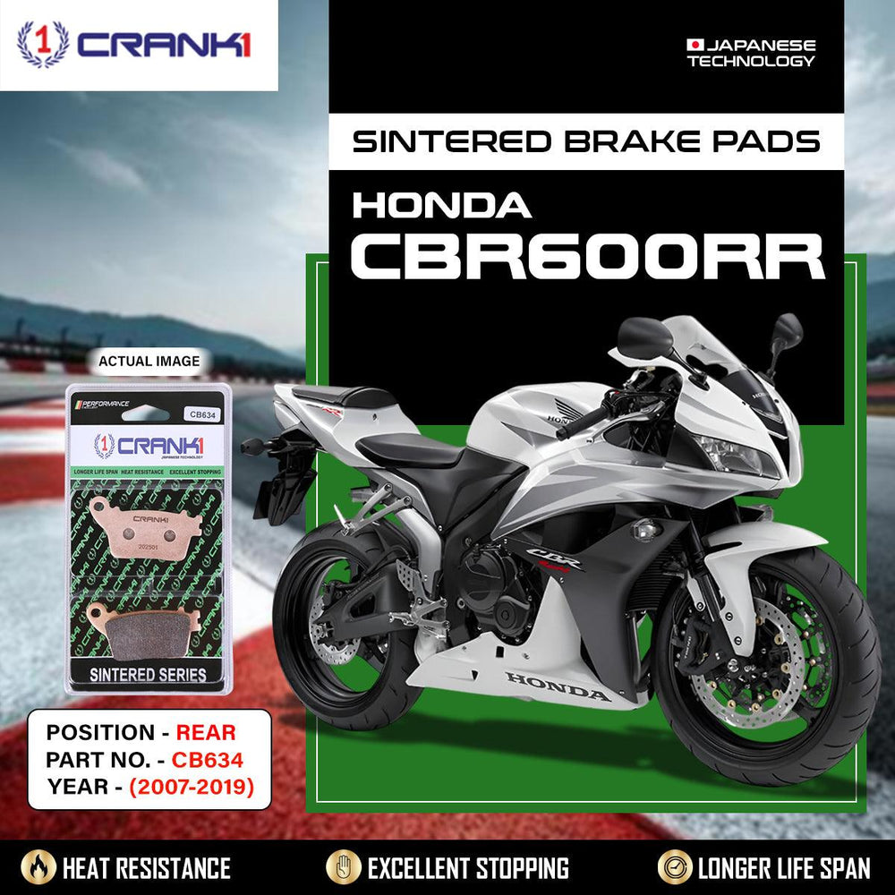 Sintered Brake Pads For Honda CBR600RR (2007-2019) - Rear - CB634