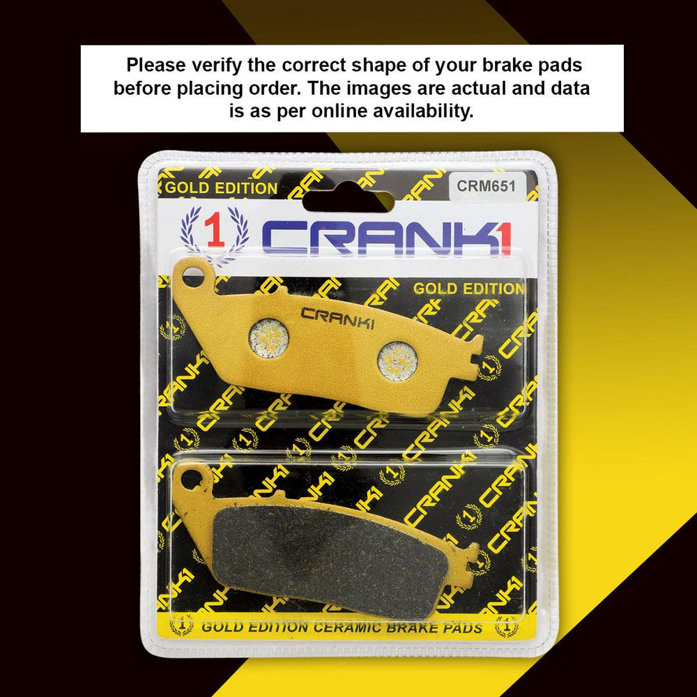 Ceramic Brake Pads For Triumph Tiger 800 - Front - CRM651 - 2 Sets