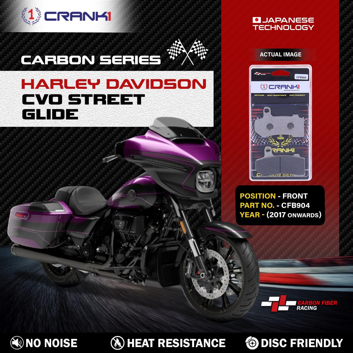 Carbon Brake Pads For Harley Davidson CVO Street Glide (2017 Onwards) - Front - CFB904 - 2 Sets