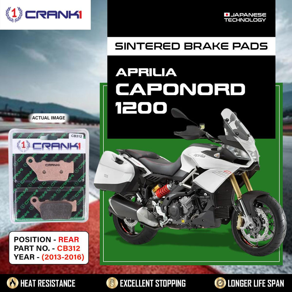 Sintered Brake Pads For Aprilia Caponord 1200 (2013-2016) - Rear - CB312