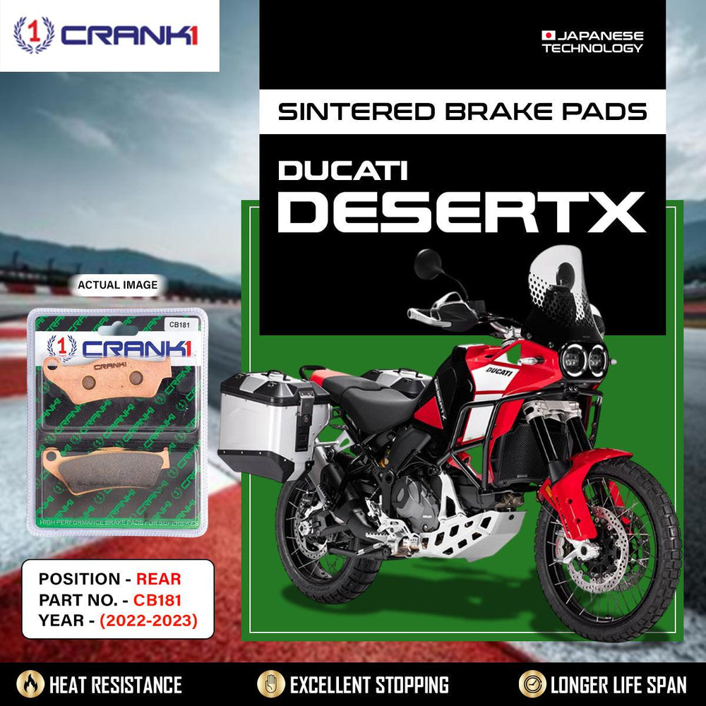 Sintered Brake Pads For Ducati DesertX (2022-2023) - Rear - CB181