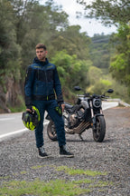LS2 JACKET ZIRCONIUM EVO BLUE BLACK YELLOW