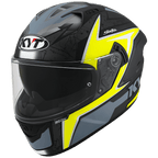 KYT NFR Mindset Matt Anthracite Yellow Helmet