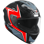 KYT NFR Mindset Matt Anthracite Red Helmet