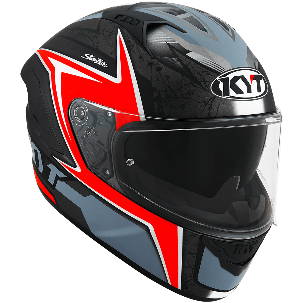 KYT NFR Mindset Matt Anthracite Red Helmet