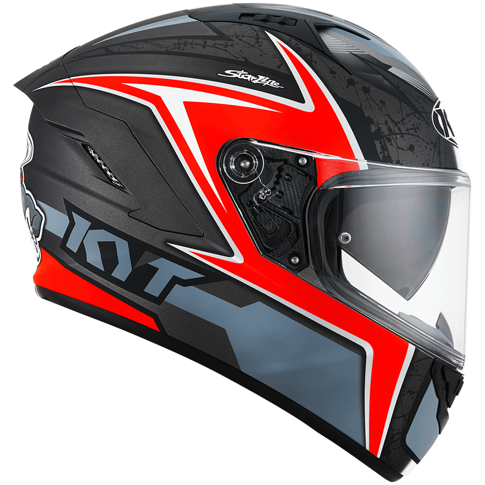 KYT NFR Mindset Matt Anthracite Red Helmet
