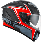 KYT NFR Mindset Matt Anthracite Red Helmet