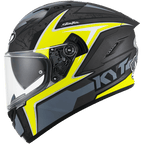 KYT NFR Mindset Matt Anthracite Yellow Helmet
