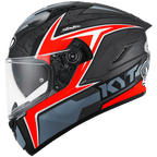 KYT NFR Mindset Matt Anthracite Red Helmet