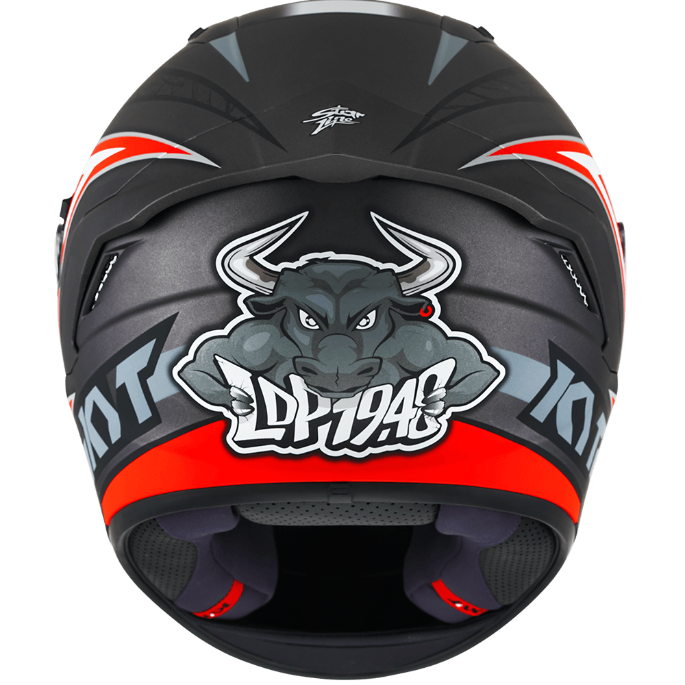 KYT NFR Mindset Matt Anthracite Red Helmet
