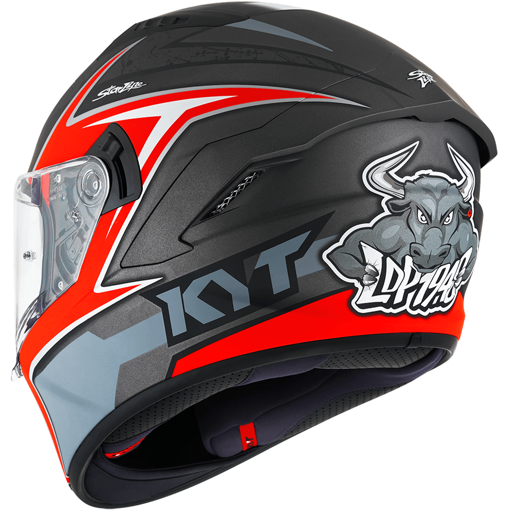 KYT NFR Mindset Matt Anthracite Red Helmet