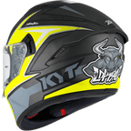 KYT NFR Mindset Matt Anthracite Yellow Helmet