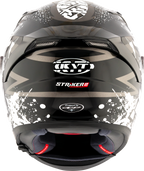 KYT Striker 2V Neutron Gloss Black White Helmet