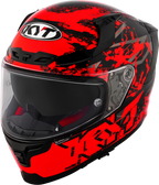KYT Striker 2V Neutron Gloss Black Red Helmet