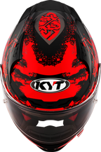 KYT Striker 2V Neutron Gloss Black Red Helmet
