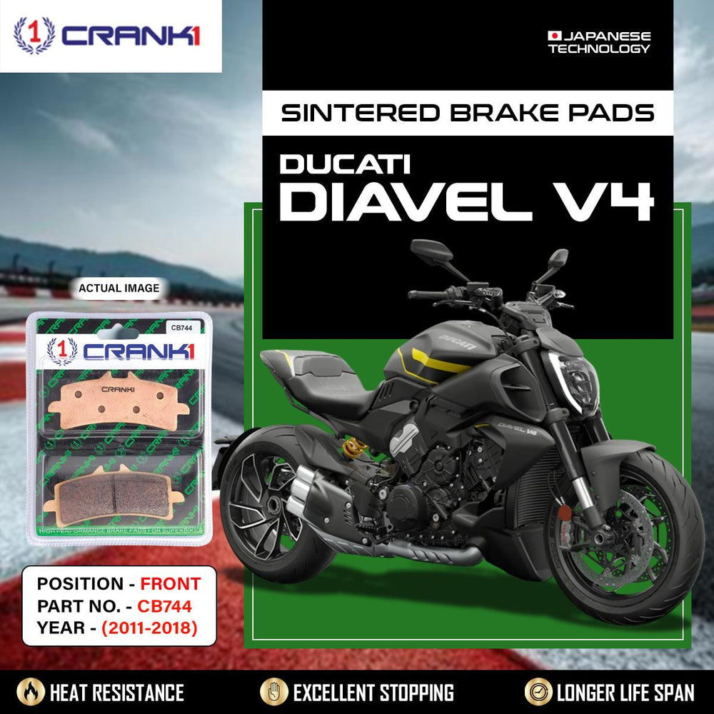 Sintered Brake Pads For Ducati Diavel V4 (2011-2018) - Front - CB744 - 2 Sets