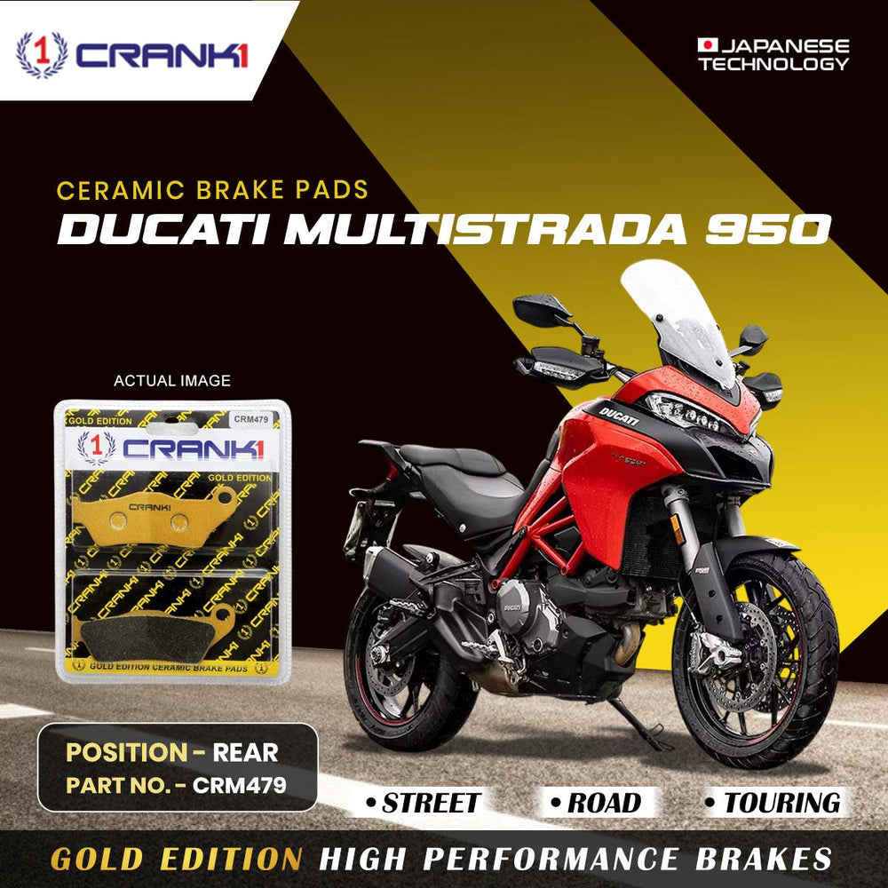 Ceramic Brake Pads For Ducati Multistrada 950 - Rear - CRM479