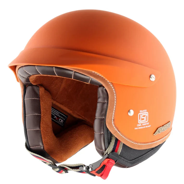 Retro Jet West Helmet with Peak