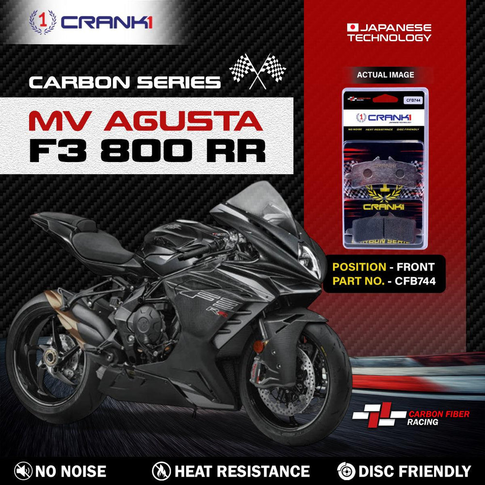 Carbon Brake Pads For MV Agusta F3 800 RR - Front - CFB744 - 2 Sets